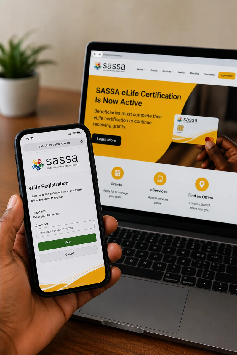 SASSA e-Life Certification Is Now Active SASSA e-Life Certification Is Now Active